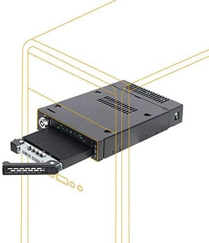 IcyDock Carruzzo Icy Dock ToughArmor MB834M2K-B SSD korpusas Juoda M.2