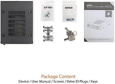Icy Dock 3x 2,5 colio HDD / SSD, SAS / SATA lizdas (MB993SK-B)