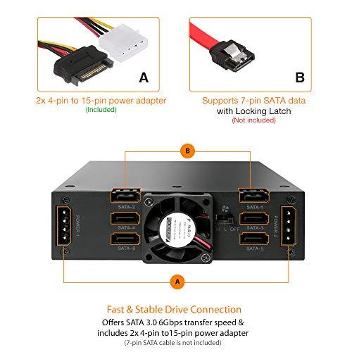 Nezatříděno Icy Dock Kišeninis ledinis dokas 6x 2,5 colio SATA ToughArmor (MB996SK-6SB)