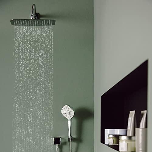 Stacionarios dušo galvos laikiklis Ideal Standard IdealRain, iš sienos 400 mm, chromuota