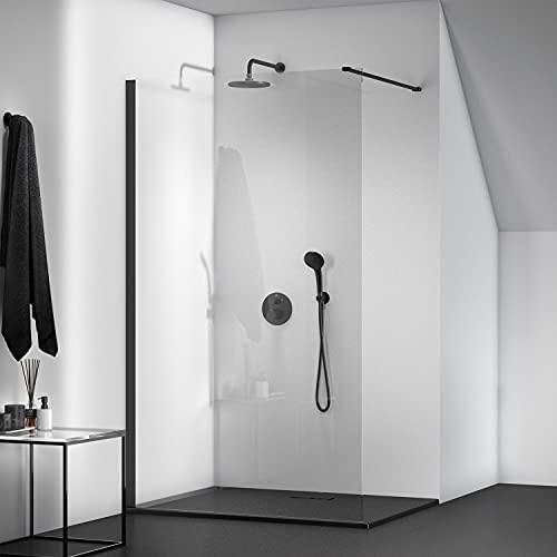 Stacionarios dušo galvos laikiklis Ideal Standard IdealRain, iš sienos 400 mm, Silk Juodas matinė juoda