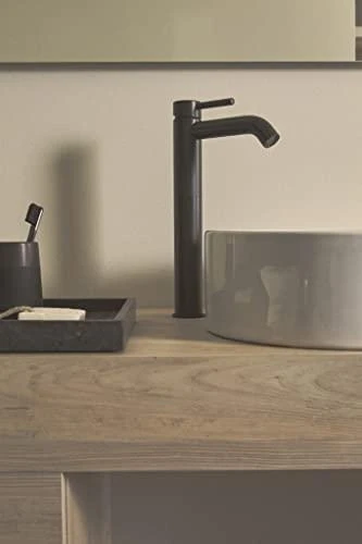 Praustuvo maišytuvas Ideal Standard Ceraline, aukštas, be dugno vožtuvo, Silk Juodas matinė juoda