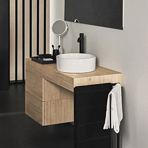Praustuvo maišytuvas Ideal Standard Ceraline, aukštas, be dugno vožtuvo, Silk Juodas matinė juoda
