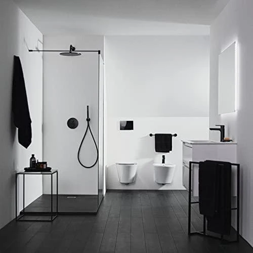 Rankinė dušo galva Ideal Standard, IdealRain Stick metalinė, Silk Juodas matinė juoda