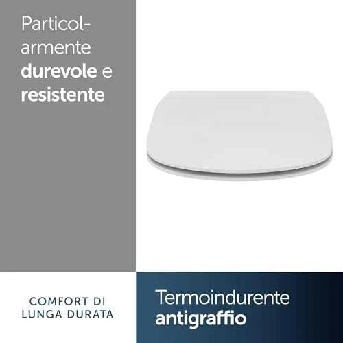 Ideal Standard Tesi, Plonas, lėtai nusileidžiantis WC dangtis