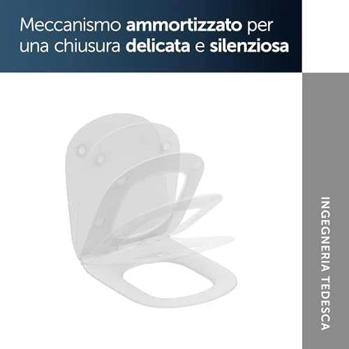 Ideal Standard Tesi, Plonas, lėtai nusileidžiantis WC dangtis