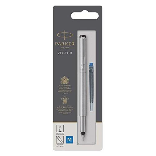 Parker Vector nerūdijančio plieno plunksnakotis, vidutinis