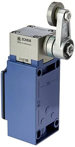 Telemecanique Sensors „Schneider Electric“ ribinis jungiklis 2P NC+NO spyruoklinio veikimo sukamoji svirtis, metalinė XCKJ10513