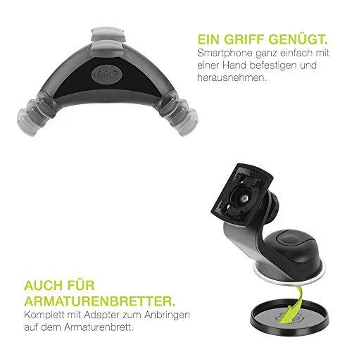 „iGrip Universal Smart Grip'R x'tra Kit“ – universalus automobilinis laikiklis išmaniesiems telefonams, kurių skersmuo 56–81 mm / aukštis 114–138 mm