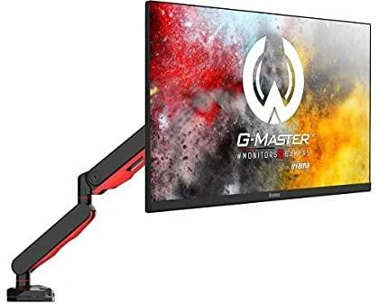 IIYAMA DSG3001C-R1 žaidimų stalo laikiklis vienam monitoriui su reguliuojamo aukščio VESA 75x75 arba 100x100mm USB jungtys (P)