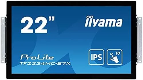 Monitorius IIYAMA 21,5 colio IPS 1920x1080 10 taškų jutiklinė apsauga nuo pirštų atspaudų 1000:1 305cd/m2 8ms HDMI DP VGA USB jutiklinė sąsaja