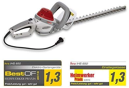 Ikra elektrinės gyvatvorių žirklės 650 W, 55 cm pjovimo ilgis, IHS 650
