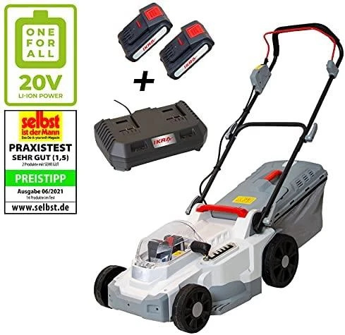 Akumuliatorinė stumiama vejapjovė 40V 2x 2.0Ah Ikra Mogatec ICM 2/2037