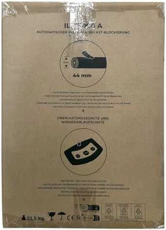 Ikra elektrinis šakų smulkintuvas 3 kW, iki 44 mm šakoms, 60 l krepšys, ILH 3000 A