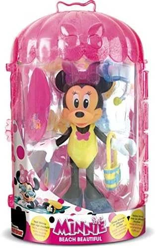 DISNEY MINNIE MOUSE MINI BEACH DOLL SPINTOS AKC APRANGA. 13 ELEMENTŲ RINKINYS