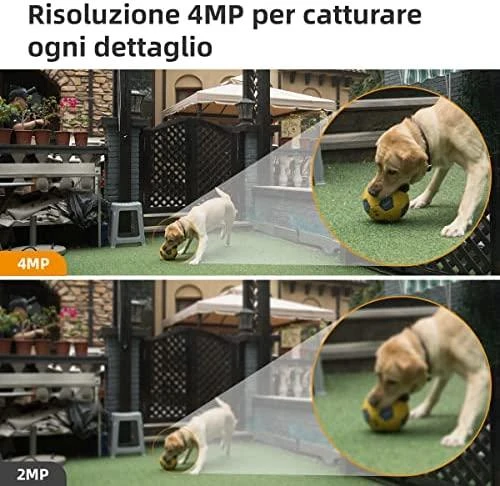 IMOU Bullet 2 4MP WiFi apsaugos kamera lauke