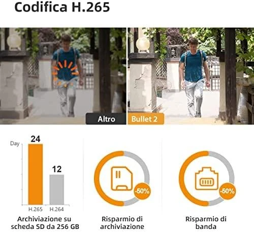 IMOU Bullet 2 4MP WiFi apsaugos kamera lauke