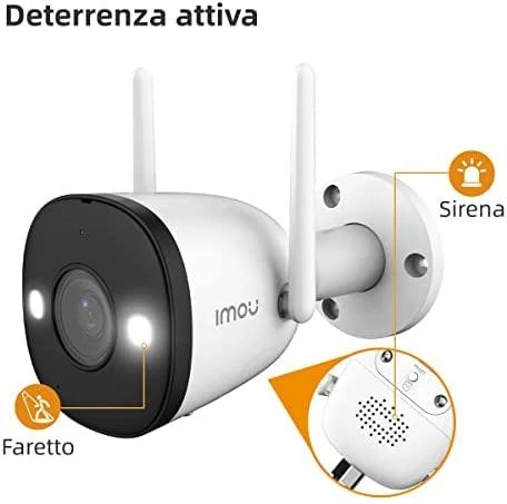 IMOU Bullet 2 4MP WiFi apsaugos kamera lauke
