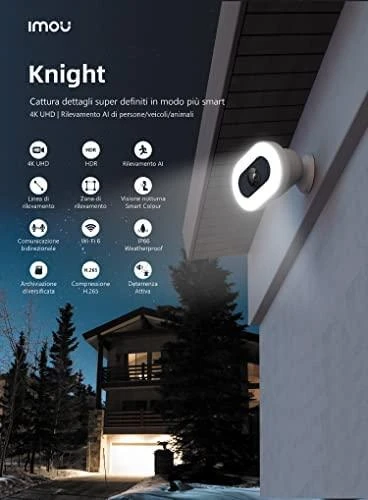 Dahua IP kamera IMOU IPC-F88FIP-V2, 8MP 15fps, IP66, pašvietimas iki 30m, SD iki 256GB, 3.6mm 84°, WIFI6
