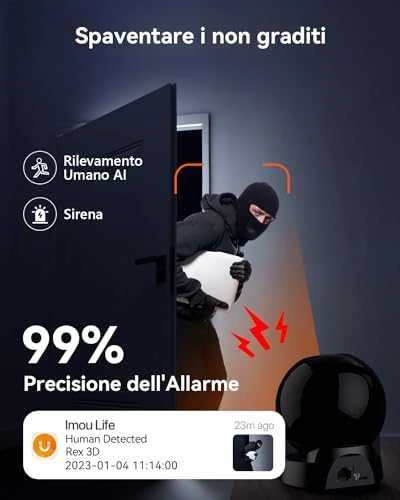 360° vidinė Wi-Fi kamera IMOU Rex 3D 5MP