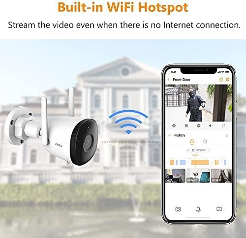 Imou Dahua IP cilindrinė kamera IPC-F42P, 4MP 25fps, IP67, pašvietimas iki 30m, 2.8mm 104°, Onvif, WIFI