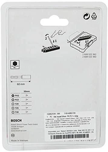 Bosch 8 dalių antgalių kompl. L=50mm, Impact Control