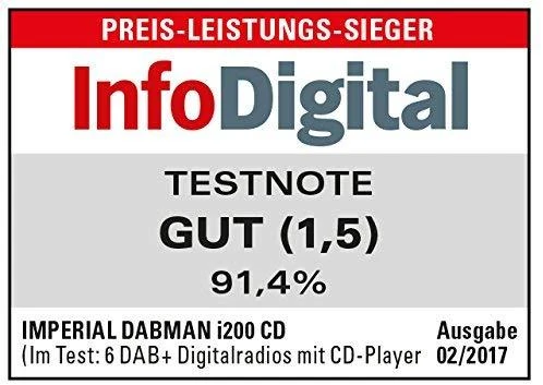 Radio Imperial DABMAN i200 CD DAB+/FM juoda