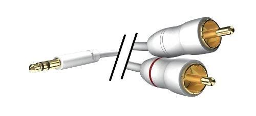 In Akustik Kabelis 2xRCA - 3.5mm stereo kištukai 0.75m Au jungtys, inakustik STAR