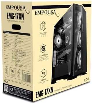Obudowa Inca EMG-17XN Juodas
