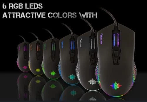 Incase INCA Pelė žaidimams IMG-GT17 6400 DPI. RGB. 7 mygtukai. USB. SW retail