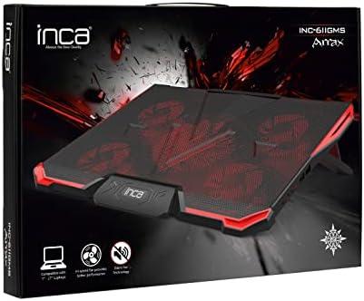 Triton Inca INC-611GMS šaldymo padas nešiojamam kompiuteriui 43,2 cm (17'') Juodas, Raudona