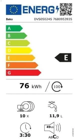 Indaplovė BEKO DVS05024S