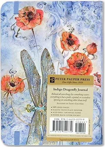 Peter Pauper Press mini indigo užrašų knygelė Dragonfly - 230176