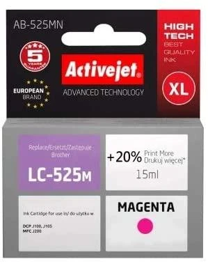Rašalo Kasetė - Activejet AB-525MN Raudona 15ml