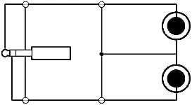 Kabelis InLine Jack 3,5 mm - RCA (Cinch) x2 0,5 m mėlyna (89929P)