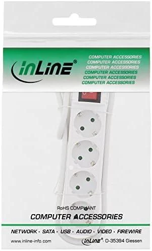 InLine maitinimo juostelė 4 lizdai 1,5 m balta (16441G)
