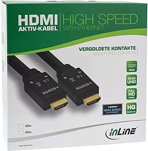 Kabelis InLine HDMI - HDMI 20m juoda (17520B)