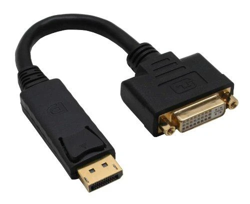 „InLine“ adapterio laidas, „DisplayPort“ lizdas su DVI-D lizdu – juodas