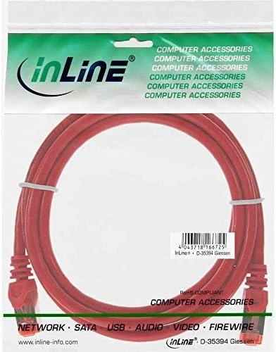InLine Patch kabelis Cat.6, S/FTP (PiMf), 250MHz, raudonos spalvos – 5m