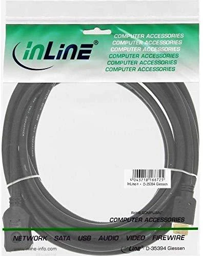 InLine HDMI plėtinys vyriškas / moteriškas, juodas - 3 m