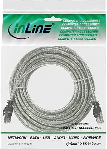 Inline Įeinantis kabelis Patch Cat.5e SF/UTP 30 m Permatomas (72530T)