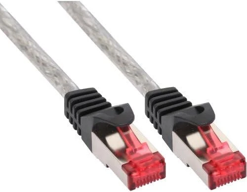 InLine Patchcord S/FTP, PiMF, Cat.6, PVC, skaidrus 25m (76425T)
