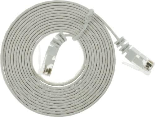 InLine 71602W pataisomasis kabelis RJ45 kištukas iki RJ45 kištukas Kat. 6 plokščias U/UTP 2m baltas