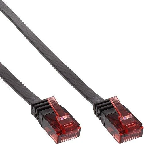 InLine 15m – U / UTP tinklo kabelis – 1000 Mbit – Cat.6 – RJ45 – juodas (71615S)