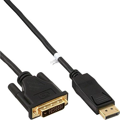 InLine DisplayPort į DVI konverterio kabelis, juodas - 2m