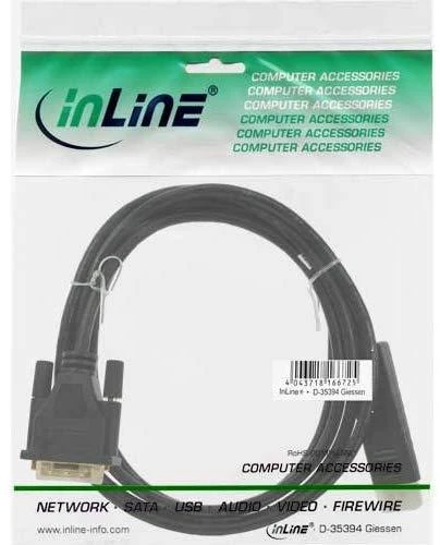 InLine DisplayPort į DVI konverterio kabelis, juodas - 3m