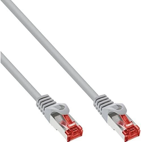 InLine Patchcord S/FTP, PiMF, Cat.6, 250MHz, PVC, CCA, pilka 7.5m (76107)