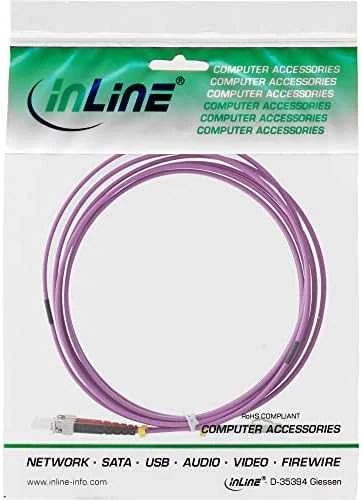 Inline Linijinis šviesolaidinis laidas LC/ST 50/125 µm OM4 0,5 m (88504P)