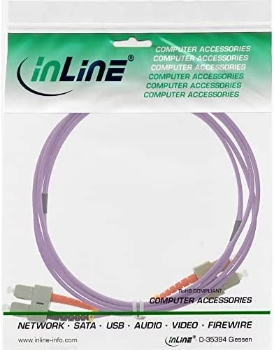 InLine Fiber Optic Patchcord SC/SC, 50/125 µm, OM4 15m (83515P)