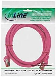 InLine Patchcord S/FTP, PiMF, Cat.6, PVC, rožinė 5m (76405M)